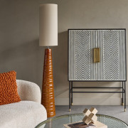 Tivoli Ceramic Floor Lamp – Terracotta Glazed